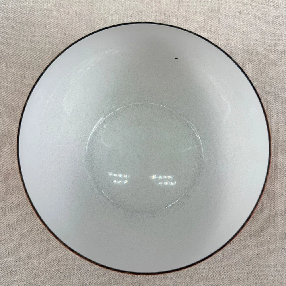Vintage Dansk Kobenstyle Red Enamel Mixing Bowl France IHQ Jens Quistgaard 7.5
